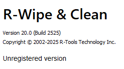 磁盘清理工具 R-Wipe & Clean 20.0.2525 免费下载-特资啦！个人资源分享站