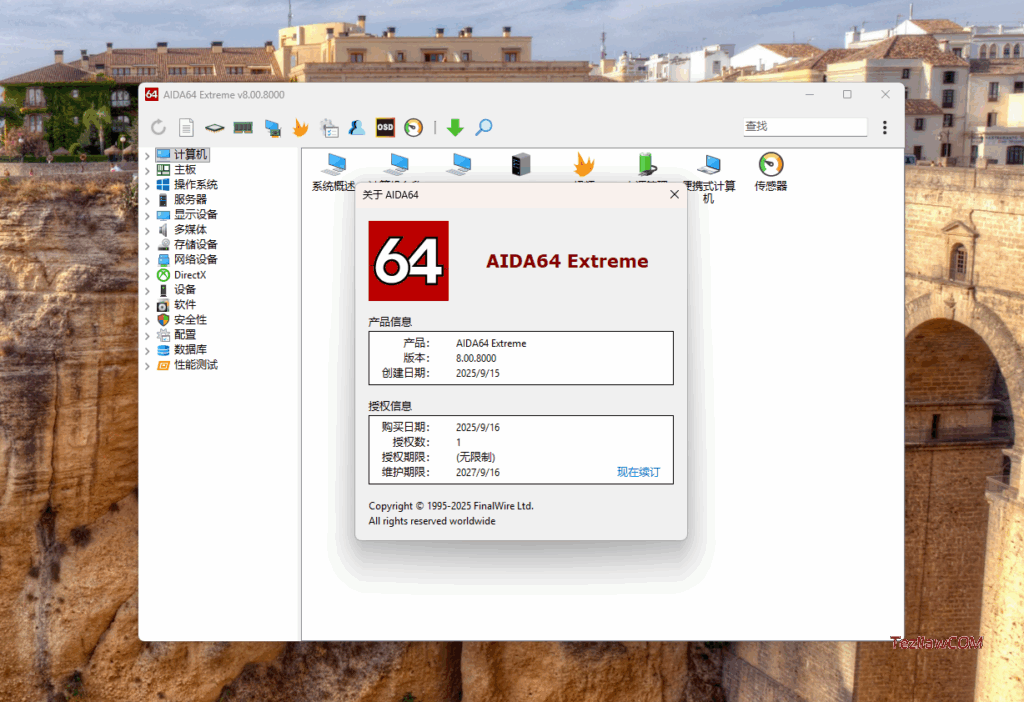 图片[8]-系统工具 AIDA64 Extreme 8.00.8000 免费下载-特资啦！个人资源分享站