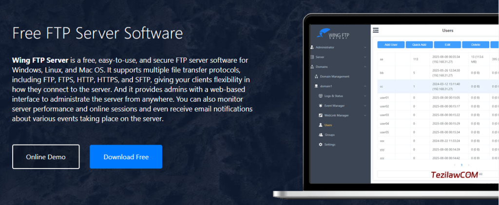 图片[1]-Wing FTP Server 企业版 8.0.3 x64 免费下载-特资啦！个人资源分享站