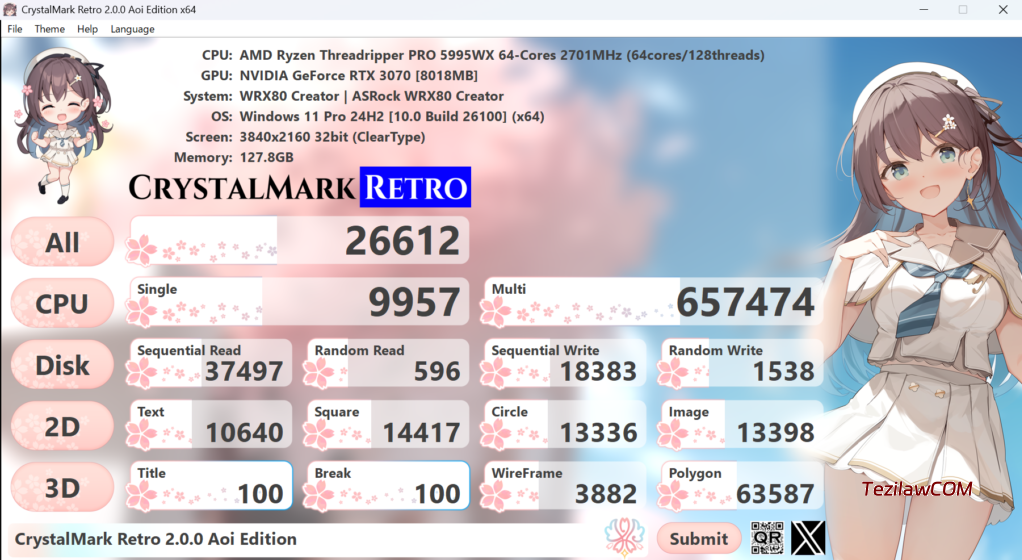 图片[1]-基准测试软件CrystalDiskMark Retro 苍之版 9x/NT版本v2.0.6-特资啦！个人资源分享站