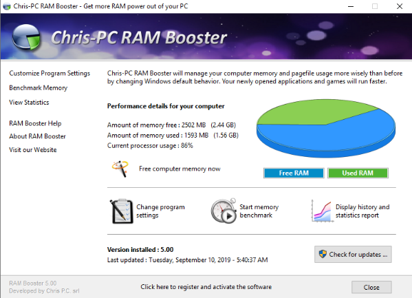 图片[1]-Chris-PC.RAM.Booster 内存优化工具 免费下载-特资啦！个人资源分享站