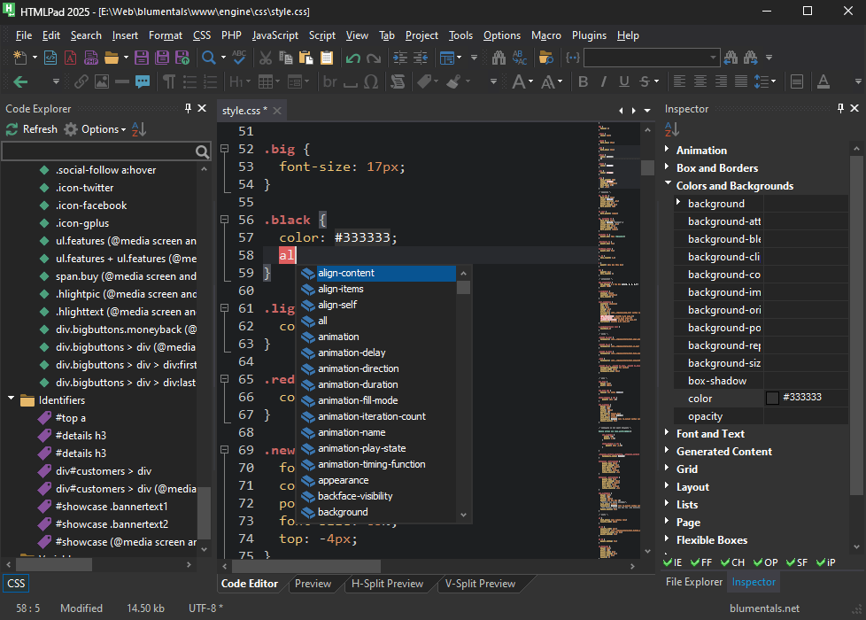图片[3]-Blumentals HTMLPad 2025 v18.4.0.271 一体化 HTML、CSS 和 JavaScript 编辑器-特资啦！个人资源分享站