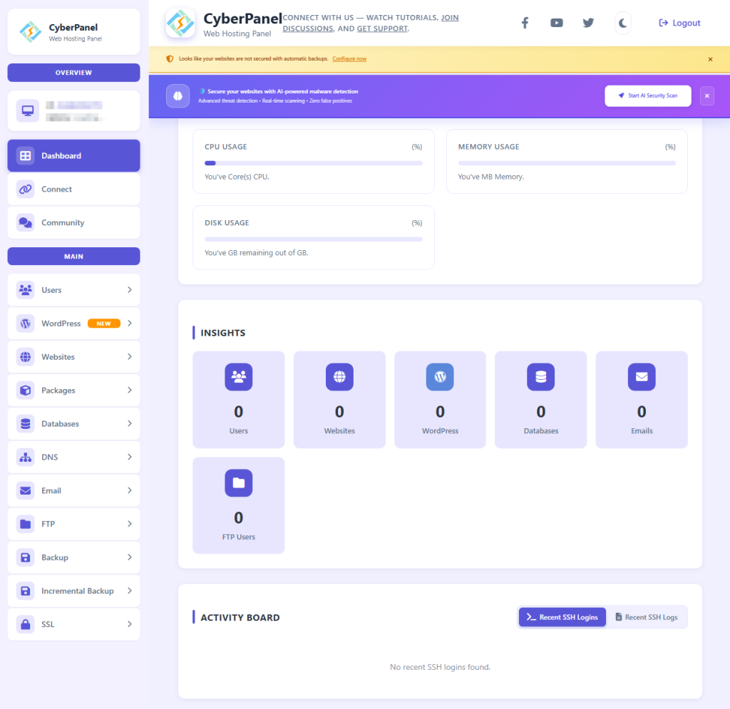 图片[6]-Freelivps提供免费的 CyberPanel面板虚拟主机 信息不详-特资啦！个人资源分享站
